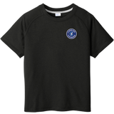 Carolina Thunder Youth PosiCharge Tri-Blend Wicking Raglan Tee