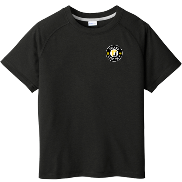 Upland Disc Golf Youth PosiCharge Tri-Blend Wicking Raglan Tee