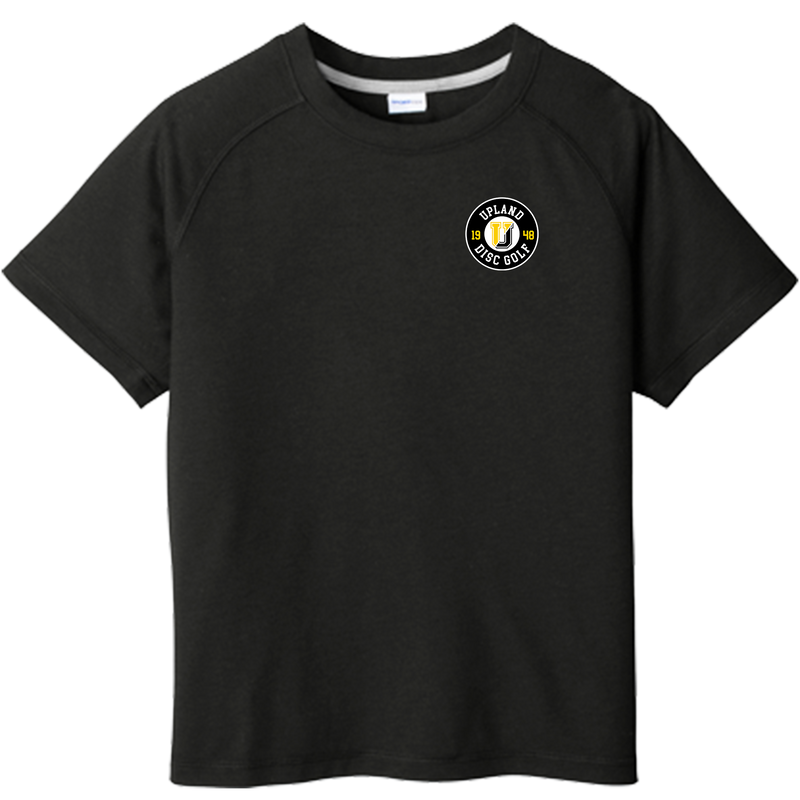 Upland Disc Golf Youth PosiCharge Tri-Blend Wicking Raglan Tee