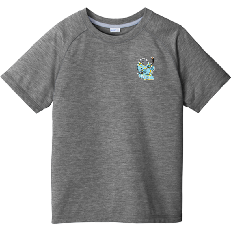 Atlantic City Seals Youth PosiCharge Tri-Blend Wicking Raglan Tee