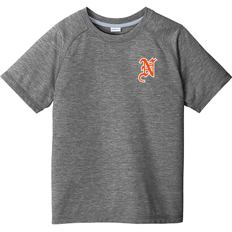 Midd North Hockey Youth PosiCharge Tri-Blend Wicking Raglan Tee