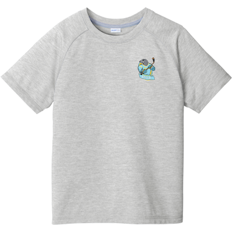 Atlantic City Seals Youth PosiCharge Tri-Blend Wicking Raglan Tee