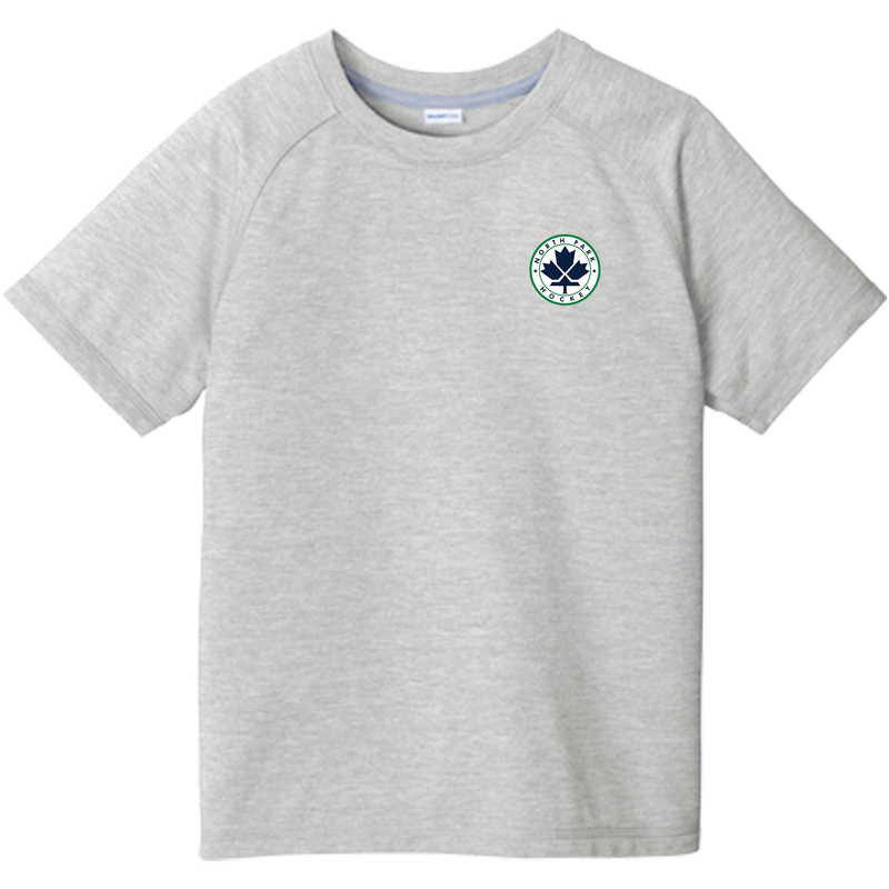 North Park Hockey Youth PosiCharge Tri-Blend Wicking Raglan Tee