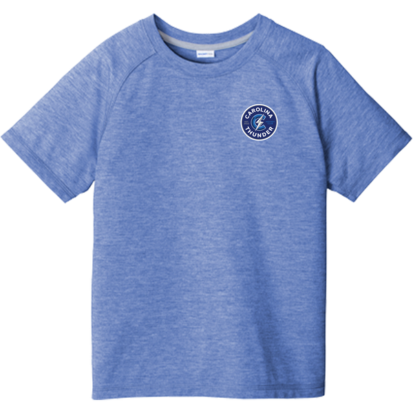 Carolina Thunder Youth PosiCharge Tri-Blend Wicking Raglan Tee