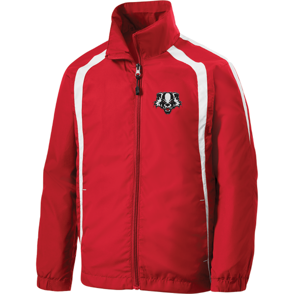 Scary Badgers Youth Colorblock Raglan Jacket