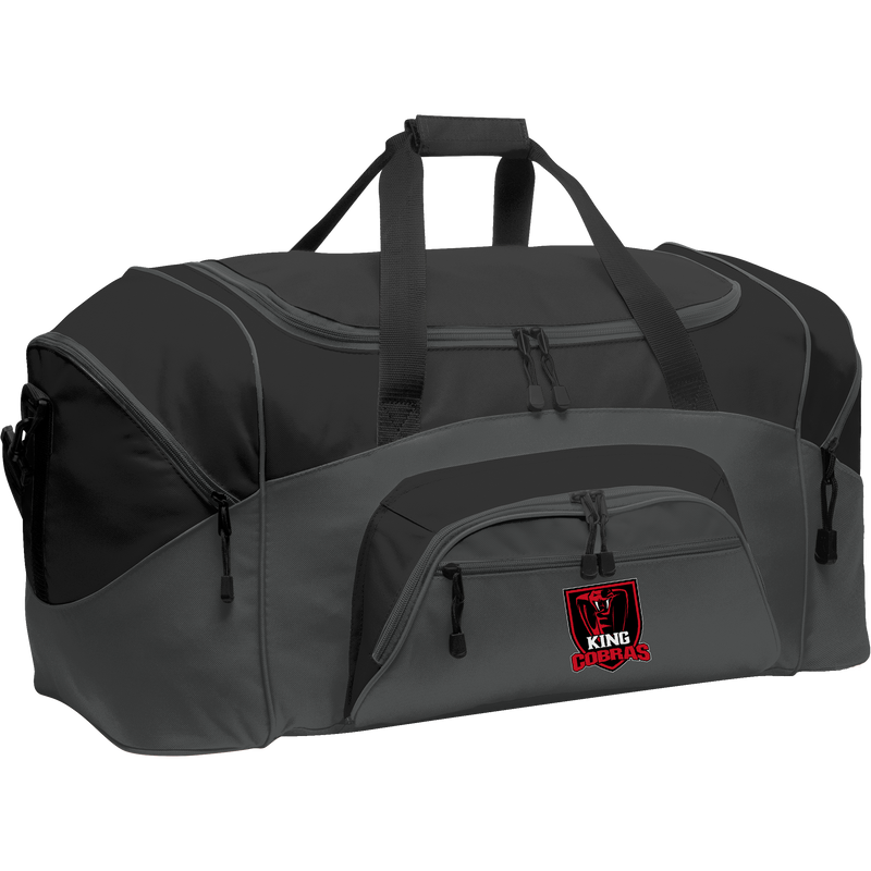 King Cobras Standard Colorblock Sport Duffel (E1288-BAG)