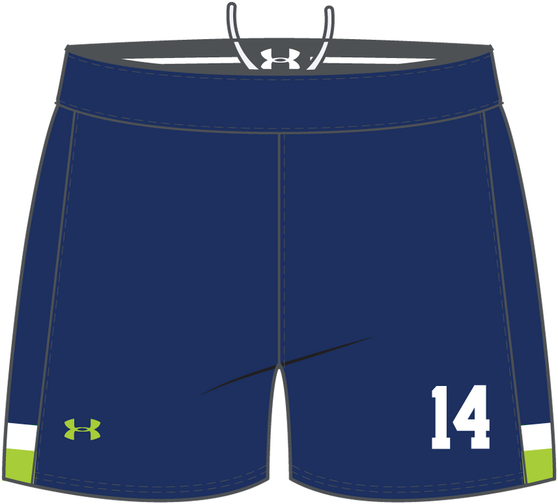 CLC Lacrosse UA Youth Gametime 5 Inch Short (Navy)